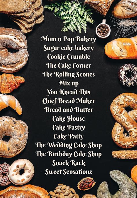 bakery names